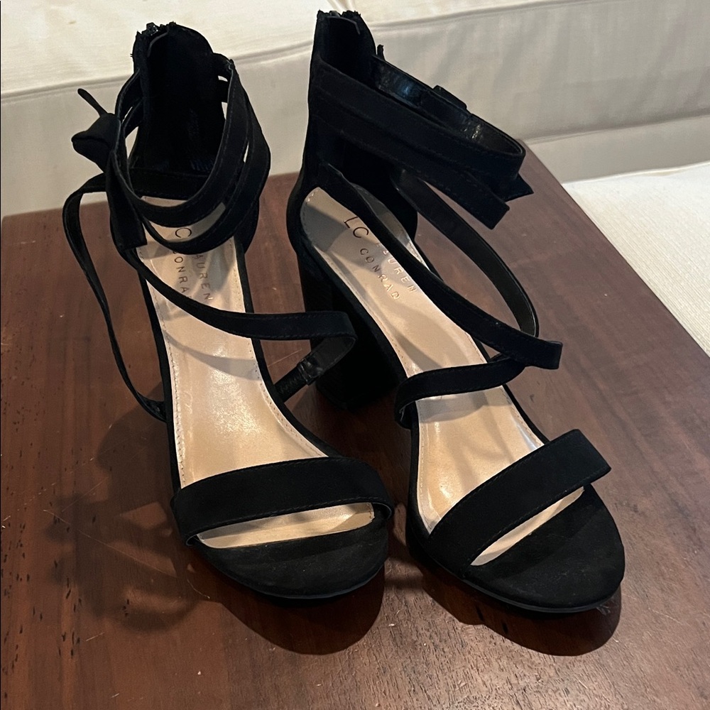 Black Strappy Heels